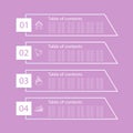 Business infographics. Vector graphics for web designs Royalty Free Stock Photo